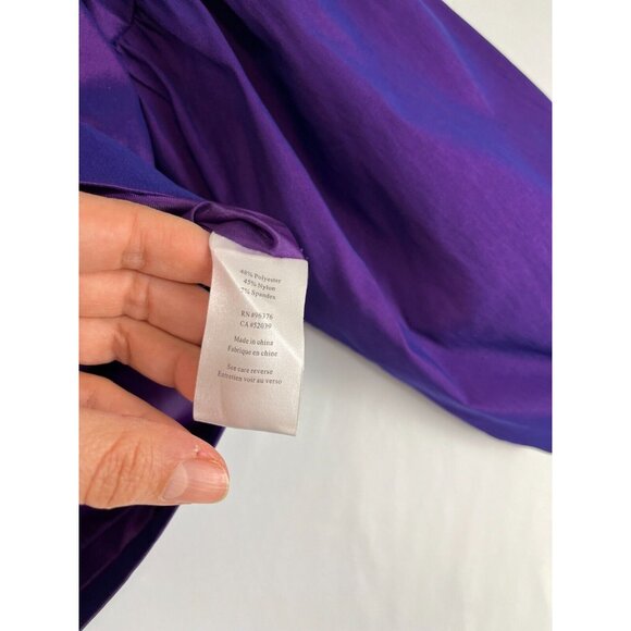 Samuel Dong Cropped Dress Jacket Womens Size S Iridescent Ruffles Music Note Zip - Picture 10 of 16